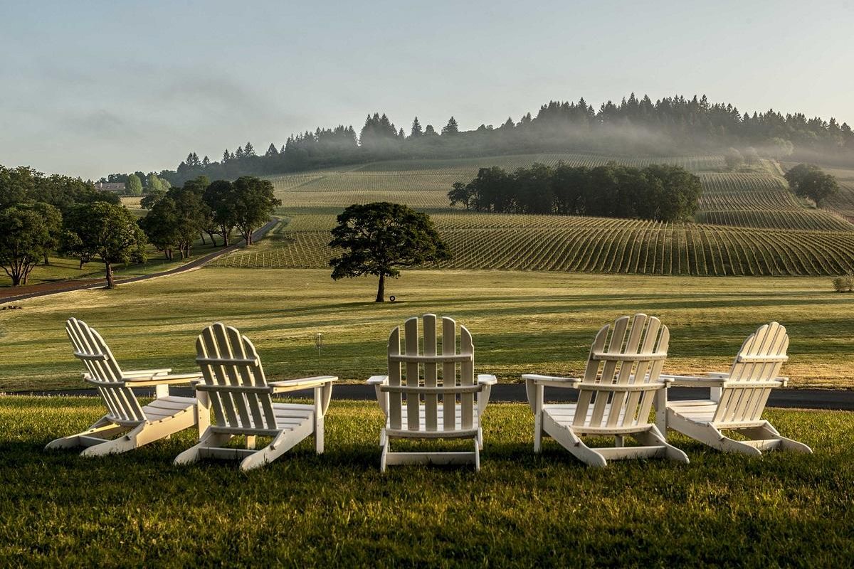 Stoller Family Estate, in Dayton, Oregon, offers cabins for rent along with wine tasting and scenic views. (Stoller Family Estate)