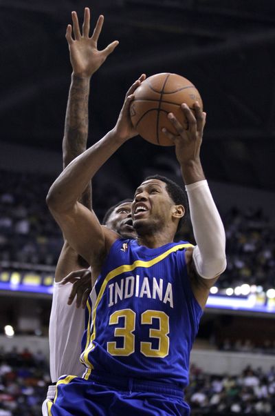Pacers forward Danny Granger (33) led Indiana past Miami with 25 points. (Associated Press)