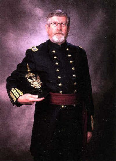 
Local historian and re-enactor Robert Singletary will be dressed as Gen. William Carlin, the commander of Fort Sherman from 1884 to 1894. 
 (courtesy of Robert Singletary / The Spokesman-Review)