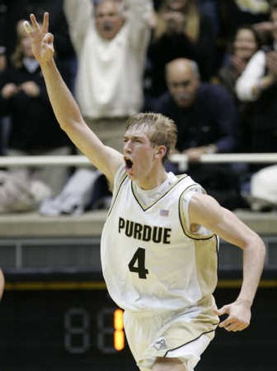 
Purdue's Robbie Hummel had a career-high 24 points against Michigan State on Tuesday. Associated Press
 (Associated Press / The Spokesman-Review)