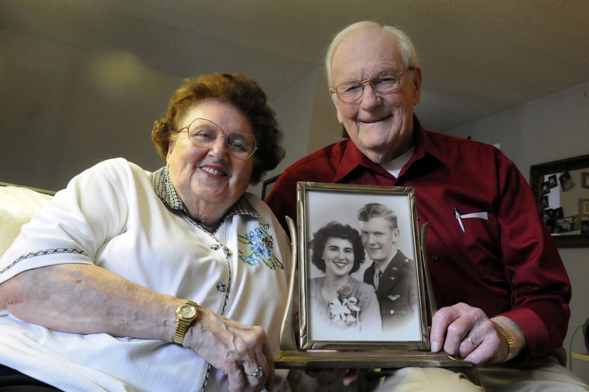 Jerry Gleesing, photographed with his wife, Nancy, in February 2010, died Sunday, April 25, 2010, at age 85. Gleesing was commander of the Spokane Inland Empire Chapter of the American Ex-Prisoners of War. (J. Bart Rayniak / The Spokesman-Review)