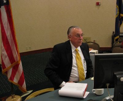 State hearing officer Merlyn Clark (Betsy Russell)