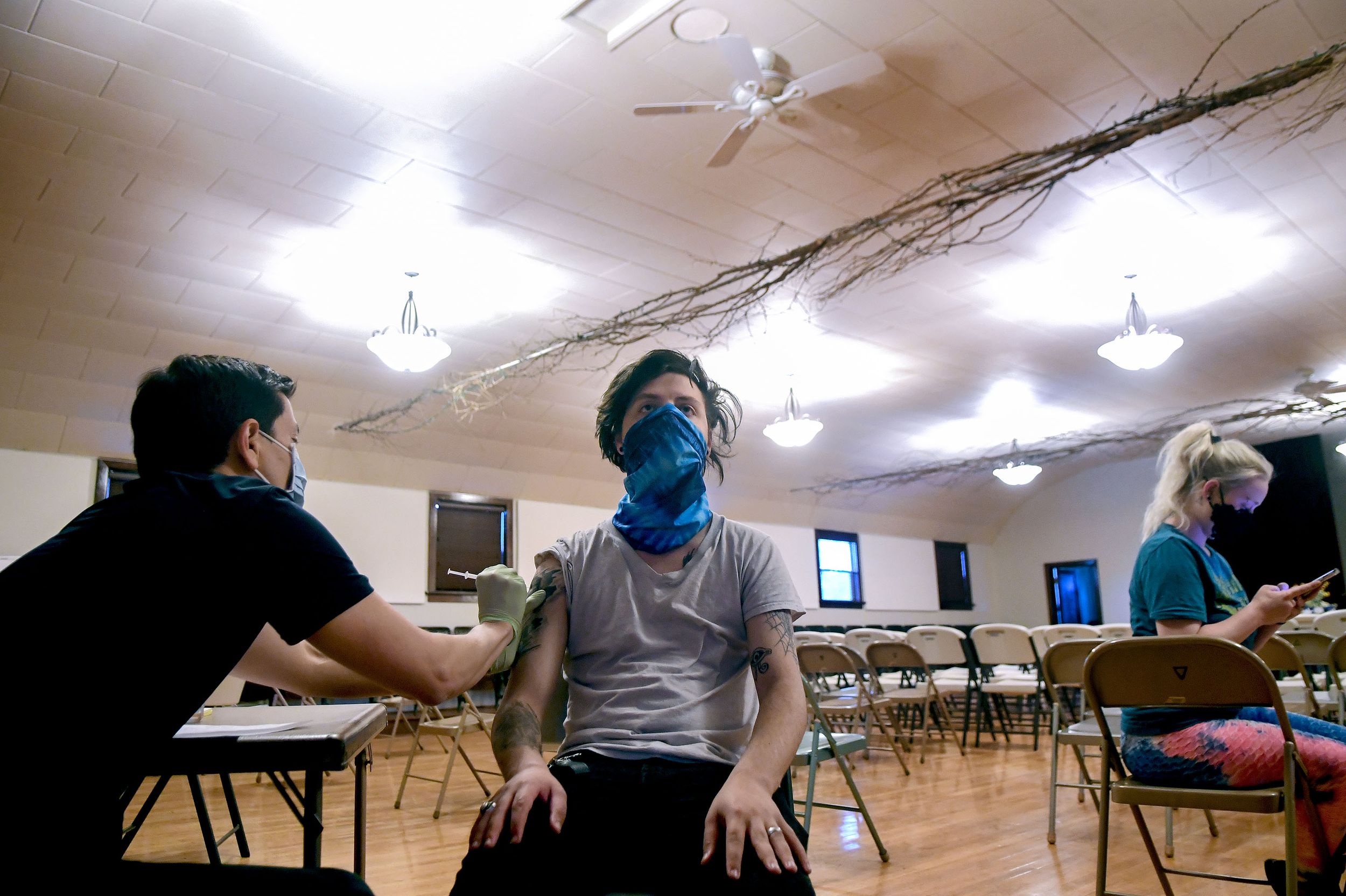 Vaccinations at Fairfield Community Center May 19, 2021 The