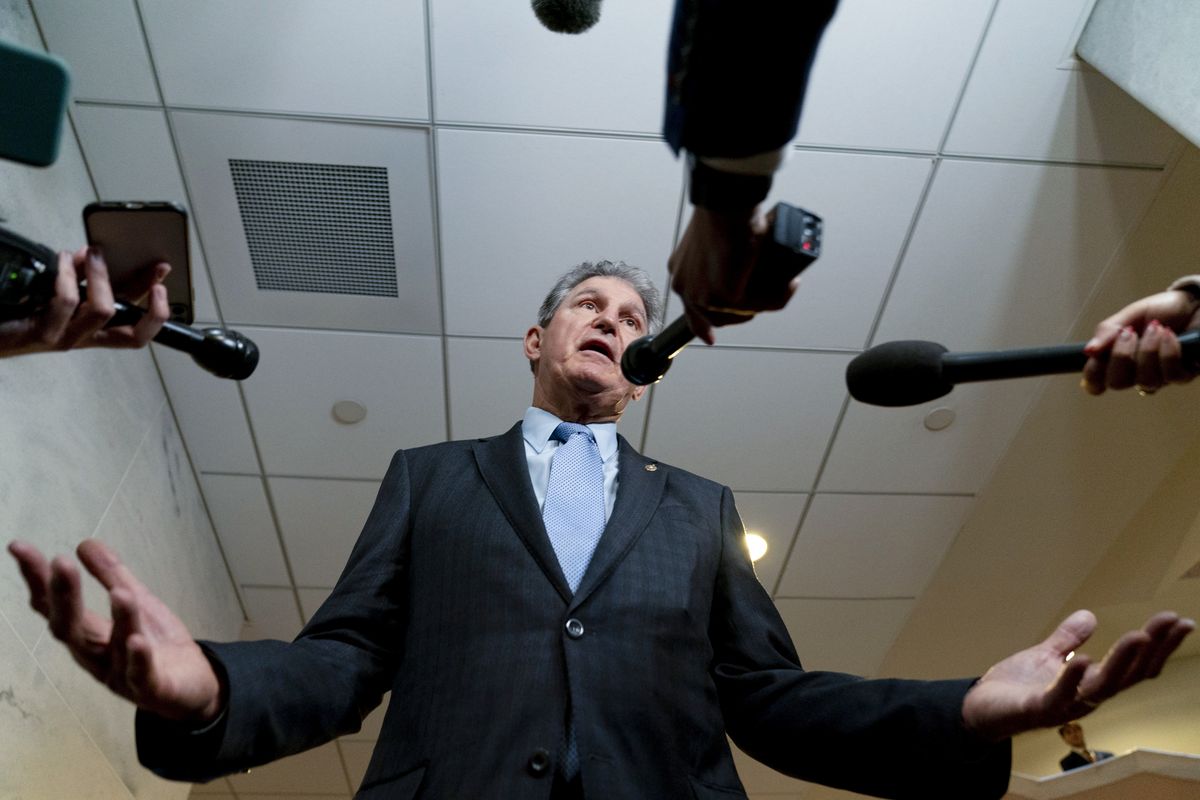 Sen. Joe Manchin, D-W.Va., a key holdout vote on President Joe Biden