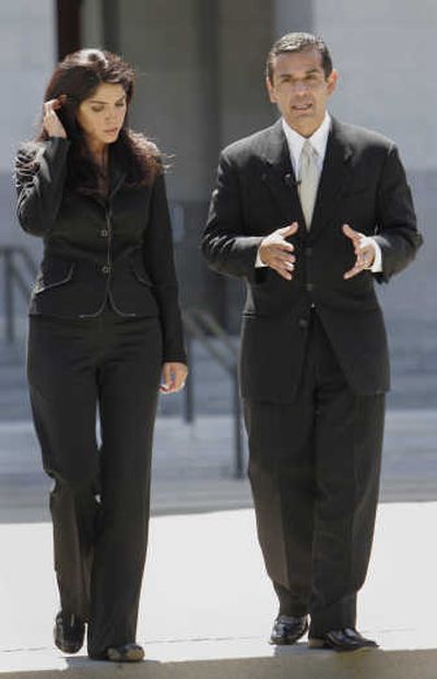 
Antonio Villaraigosa walks with Mirthala Salinas in June 2006.Associated Press
 (File Associated Press / The Spokesman-Review)