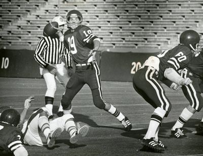 Before Shadle Park’s Brett Rypien and before his uncle, Mark Rypien, North Central’s Ryne Sandberg (pictured) held the Greater Spokane League career passing record. (File)