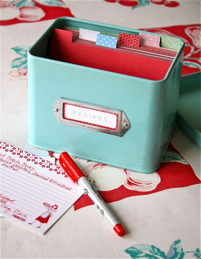 Wondering what welcome gift to give a friend visiting Spokane for the Farm Chicks Antique Show? How about finding a vintage tin and filling it with recipes you plan to serve while she's in town. (Image courtesy of The Farm Chicks, www.thefarmchicks.com) (The Farm Chicks, www.thefarmchicks.com)