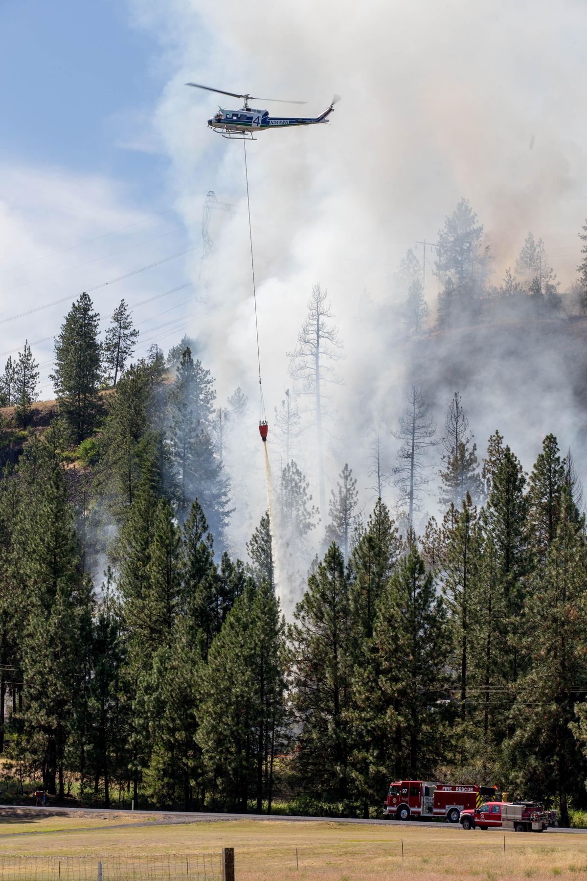 Coulee Hite Road Fire July 4, 2017 The SpokesmanReview