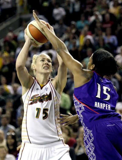Storm star Lauren Jackson stands out on the court, but not as much on the streets of Seattle. (Associated Press)