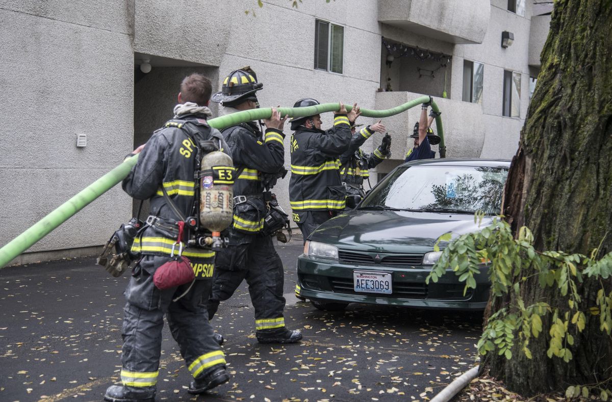 Greentree Apartment fire Oct. 21, 2016 The SpokesmanReview
