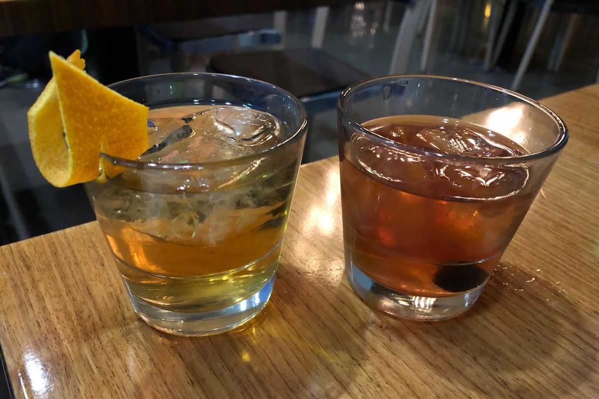 Happy Hour at Table 13 Restaurant & Whiskey Bar inside the Davenport Grand in downtown Spokane. (Don  Chareunsy / The Spokesman-Review)