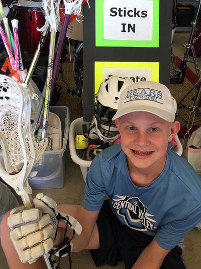 Andrew Gibbons started a nonprofit business providing free lacrosse equipment to kids who want to take up the sport. (Carey Gibbons / Courtesy photo)