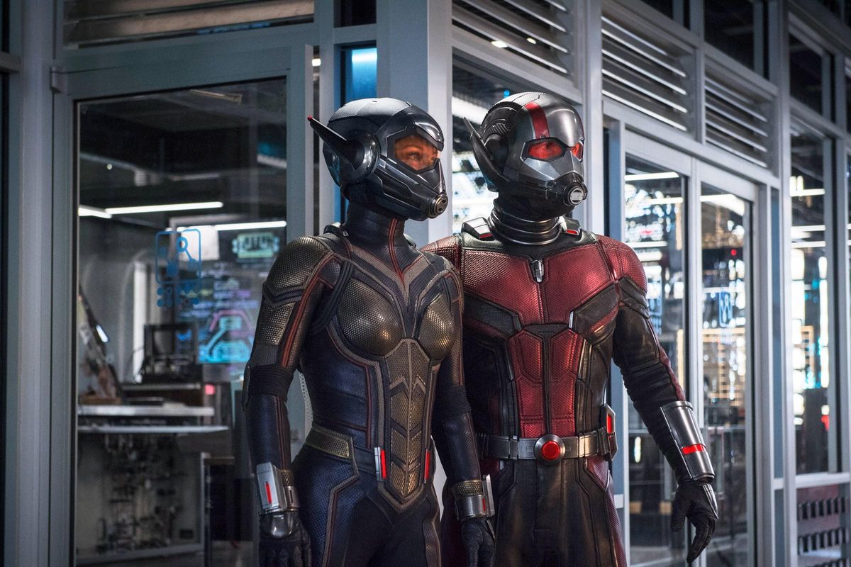 Evangeline Lilly and Paul Rudd in “Ant-Man and the Wasp.” (Marvel Studios)