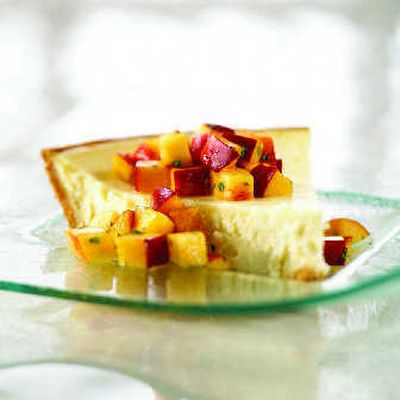 
Nectarine Neufchatel Cheesecake
 (Keith Seaman/Camerad Inc / The Spokesman-Review)
