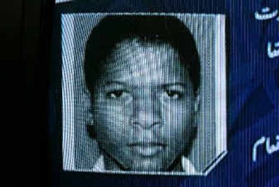 
Pakistani private television channel Geo shows undated picture of top al Qaeda terrorist Ahmed Khalfan Ghailani today. 
 (Associated Press / The Spokesman-Review)