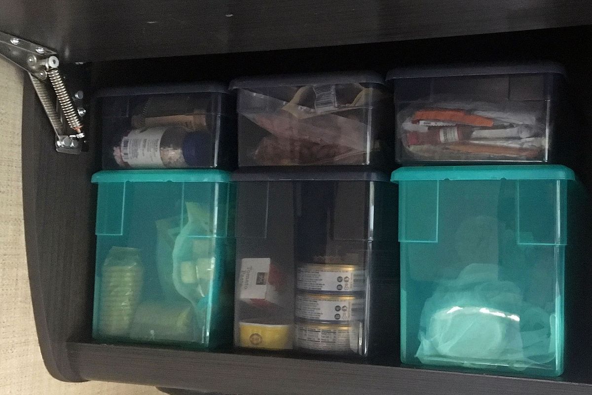 The Container Store offers a number of colorful vessels that help organize your gear.   (John Nelson)