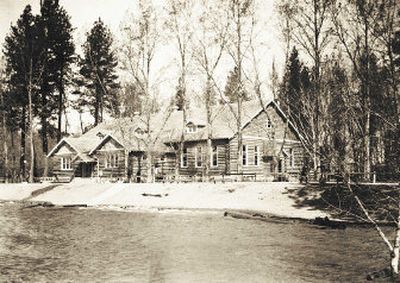 
Until it burned down in 1945, the USO Club in Coeur d'Alene's City Park served sailors and soldiers assigned to the area. 
 (photo archive / The Spokesman-Review)