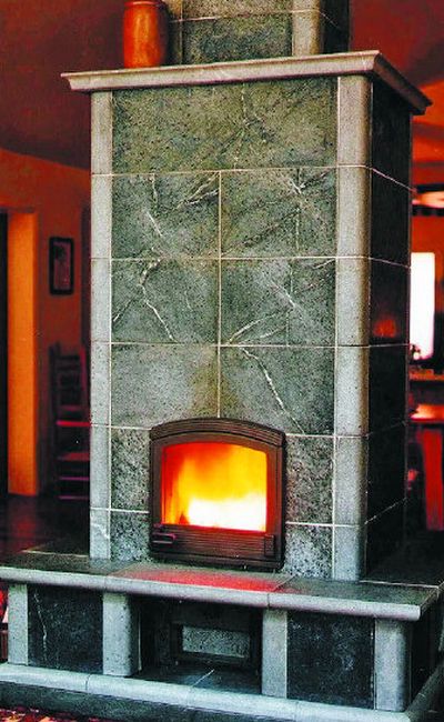 
A soapstone fireplace, like this one from Tulikivi, carries on an ancient Finnish idea for long-term heating. A two-hour fire provides as much as 20 hours of heat. 
 (Associated Press / The Spokesman-Review)