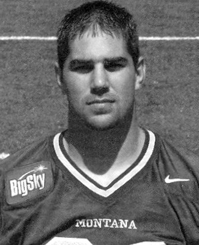 Tim Bush played football at the University of Montana. (2003 University of Montana media guide)
