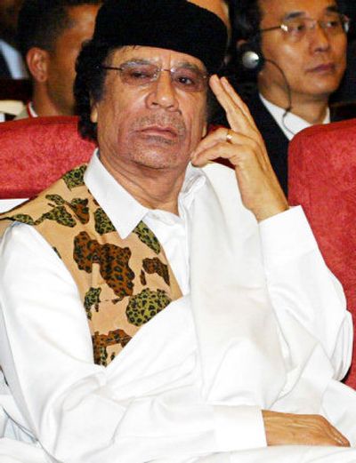 
Moammar Gadhafi at the African Union Summit in Sudan in January. 
 (File Associated Press / The Spokesman-Review)