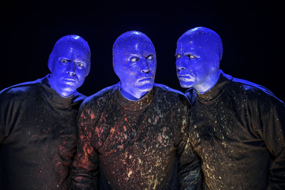 Blue Man Group blends comedy and music for an evening at theater that is unusual.  (Lindsey Best)