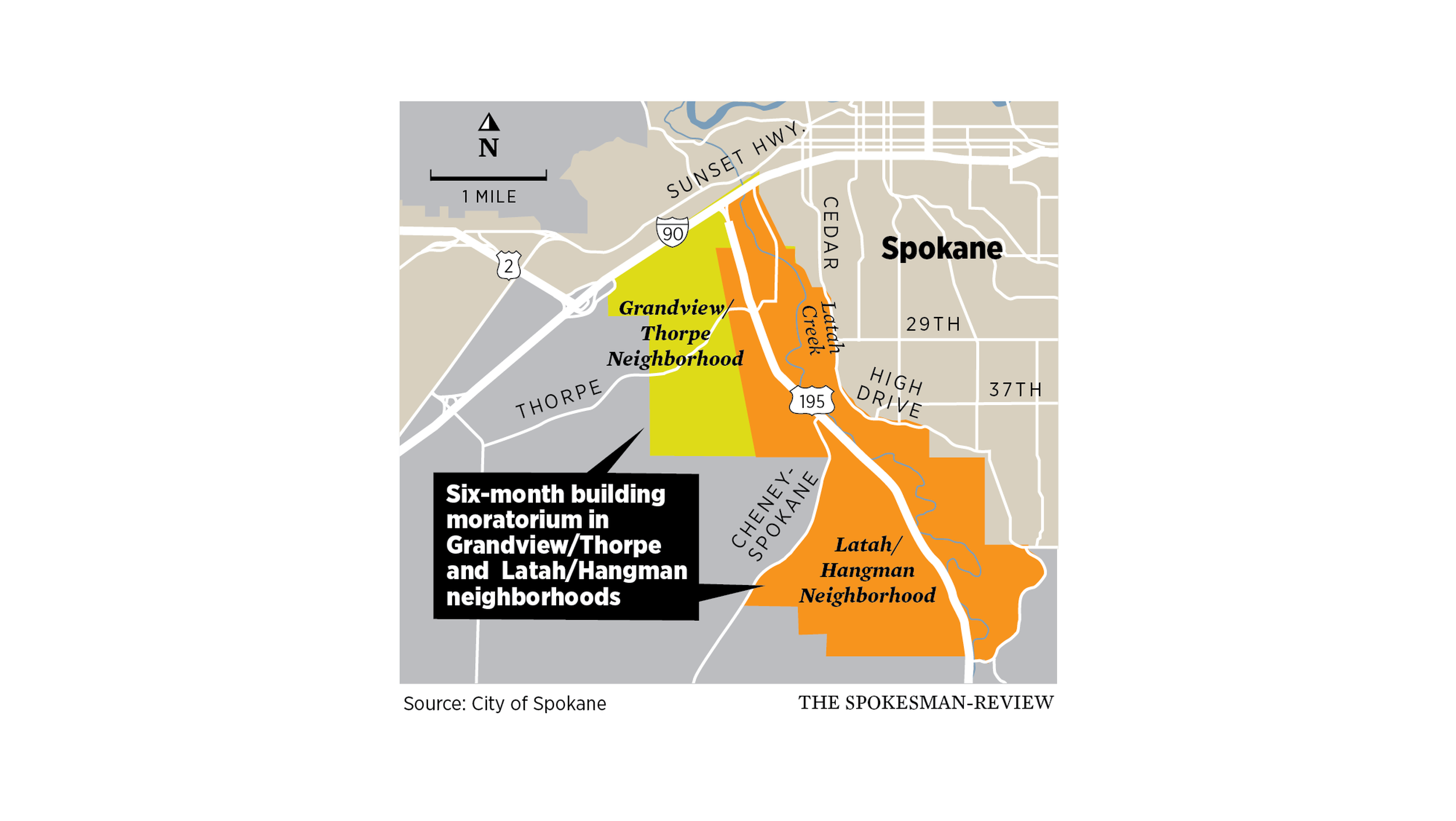 Spokane City Council Puts Six Month Moratorium On Building Permits In Latahhangman Grandview 8484