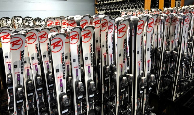Rental skis. (Associated Press)