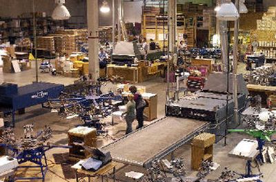 
Cuda Apparel Inc. and Buffalo LLC have merged into one company now named Cuda Buffalo Apparel. They made the move in two weeks and now all the manufacturing is done in the Cuda Buffalo Apparel building on Broadway. 
 (The Spokesman-Review)