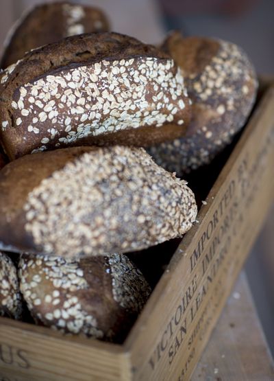 Culture breads are seen at the Grain Shed in the Perry District.  (Tyler Tjomsland/The Spokesman-Review)