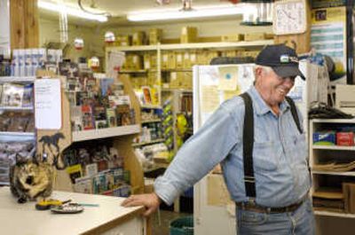 
Dave Habbestad stands at the front counter of Cherry Tree Farm Supply, a feed and farm supply store in Philomath, Ore. Associated Press
 (Associated Press / The Spokesman-Review)