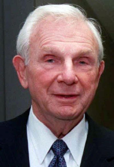 FILE--This Dec. 15, 1996, file photo shows Henry W. Bloch, a co-founder of tax preparation giant H&R Block Inc. Tax preparer H&R Block says its co-founder, Henry Bloch, has died at the age of 96. The company says he died Tuesday, April 23, 2019, at St. Luke’s Hospice in Kansas City of natural causes. Bloch founded H&R Block in 1955 with his brother, Richard, after the Internal Revenue Service stopped providing free income tax returns service.  (Lauren Chapin/The Kansas City Star via AP, File) (Lauren Chapin / AP)