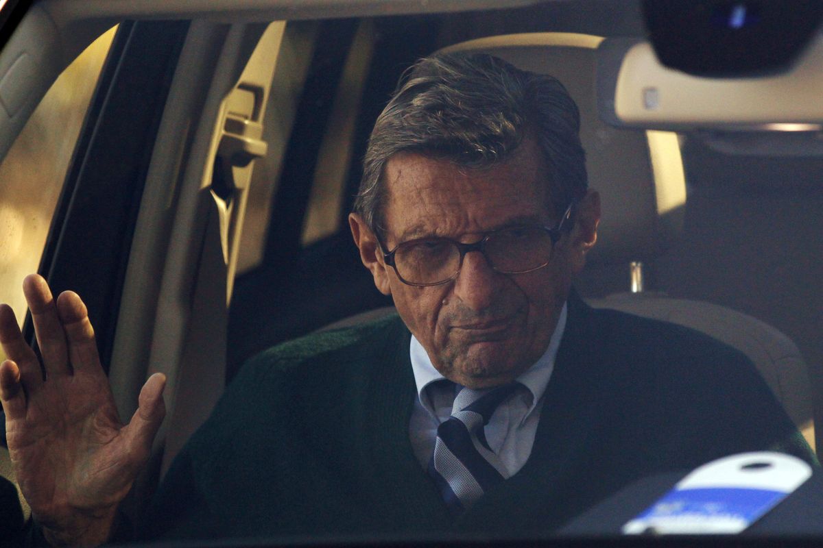 Penn State football coach Joe Paterno said Wednesday he is “absolutely devastated” by the case of Jerry Sandusky. (Associated Press)