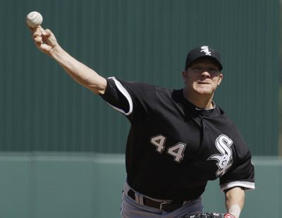 Chicago White Sox right-hander Jake Peavy won a National League Cy Young Award while pitching for the San Diego Padres.  (Associated Press)