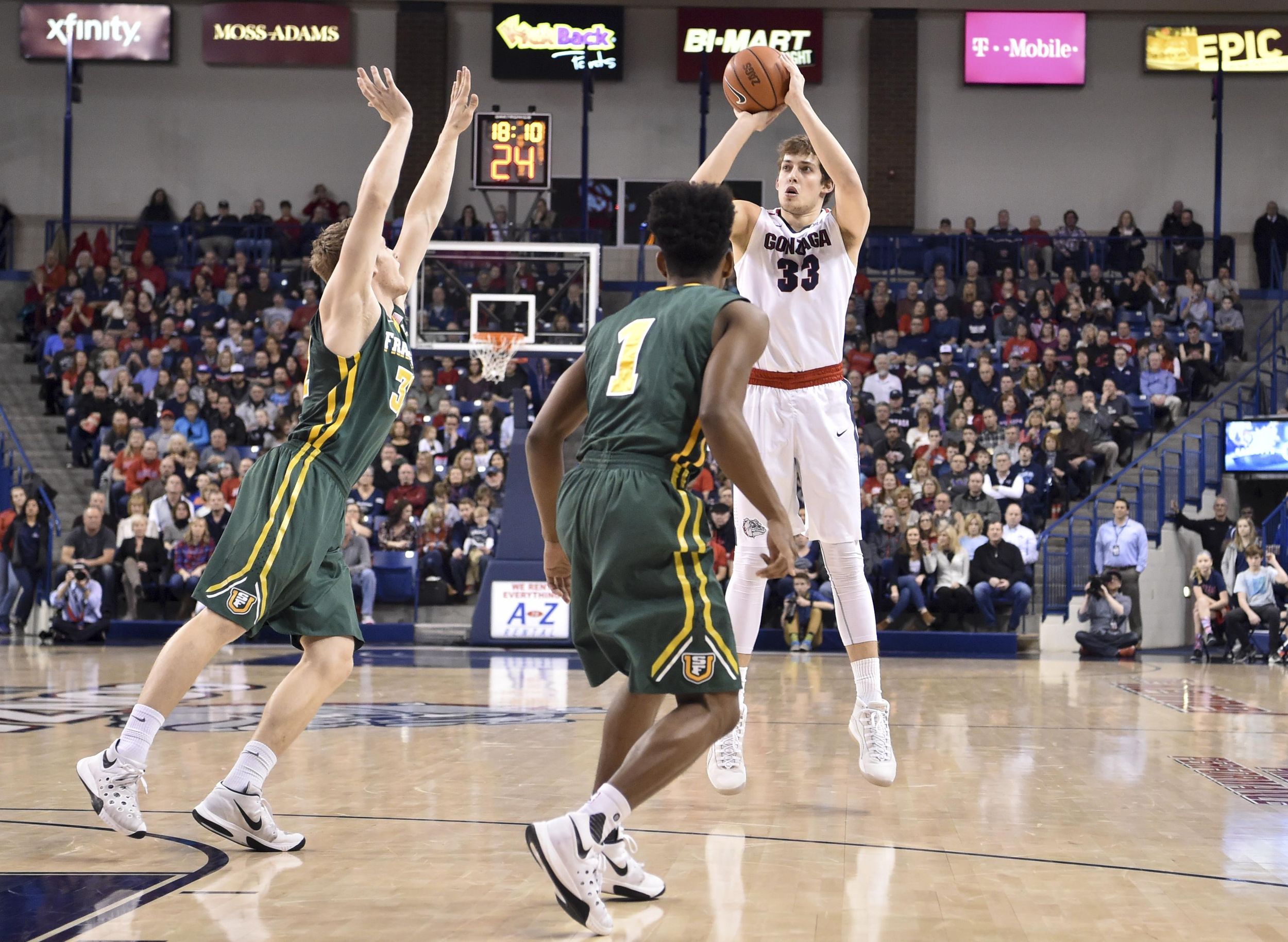 Gonzaga’s Kyle Wiltjer named WCC player of week