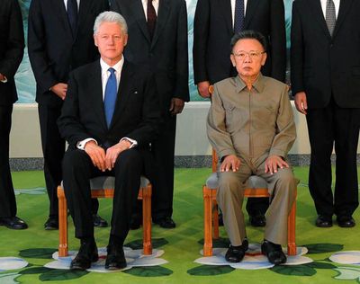 Former U.S. President Bill Clinton meets with  Kim Jong Il on Aug. 4.  (File Associated Press / The Spokesman-Review)