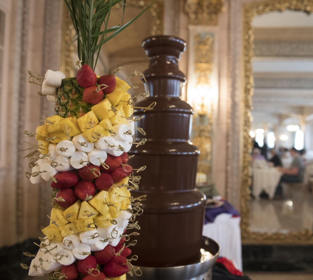 The Davenport Hotel's iconic Sunday Brunch May 7, 2017 The