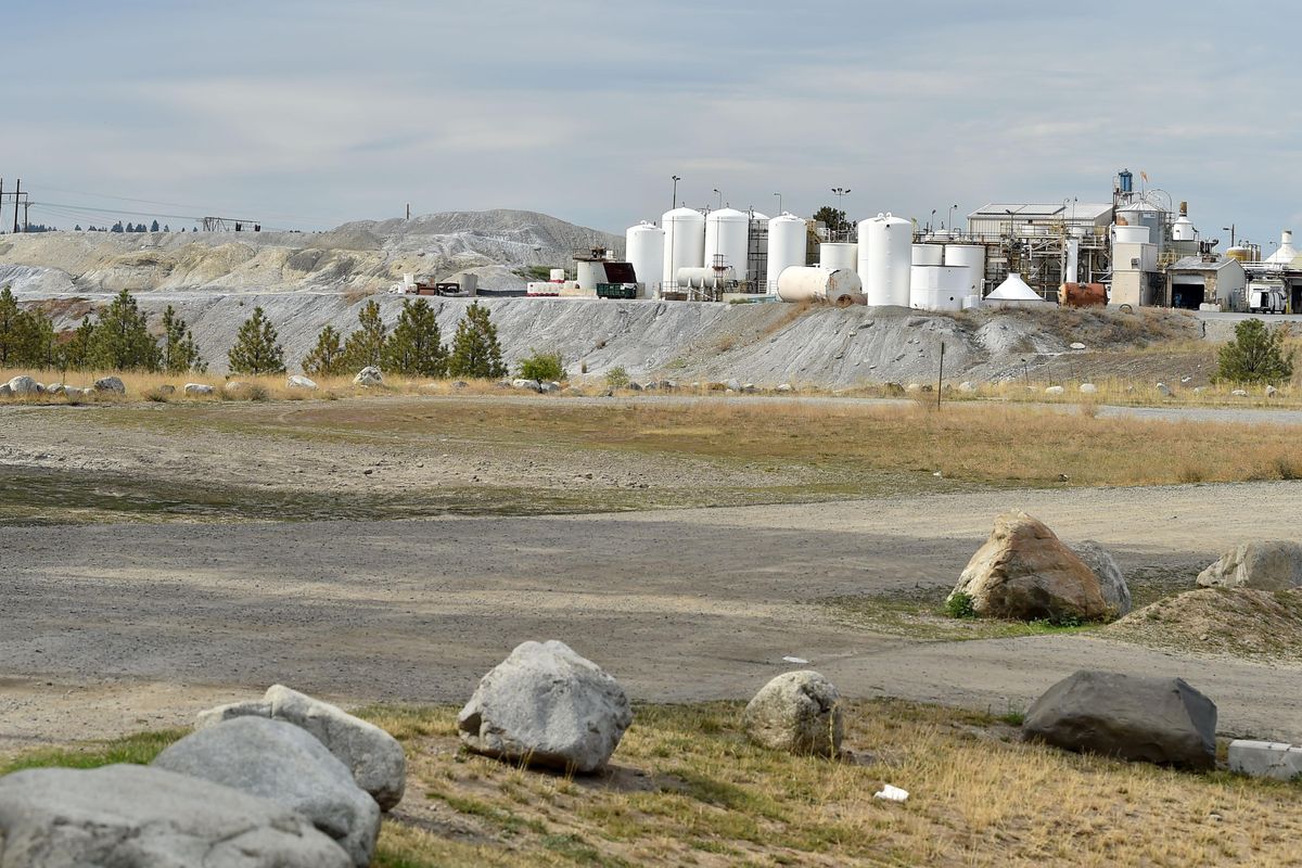 A portion of property adjacent to Sullivan Park that was a dumping ground for Kaiser, the railroad and a gravel area for the Department of Transportation is seen on Thursday, Sept. 5, 2019, in Spokane Valley, Wash. Spokane Valley Parks and Recreation plans to develop the property. (Tyler Tjomsland / The Spokesman-Review)