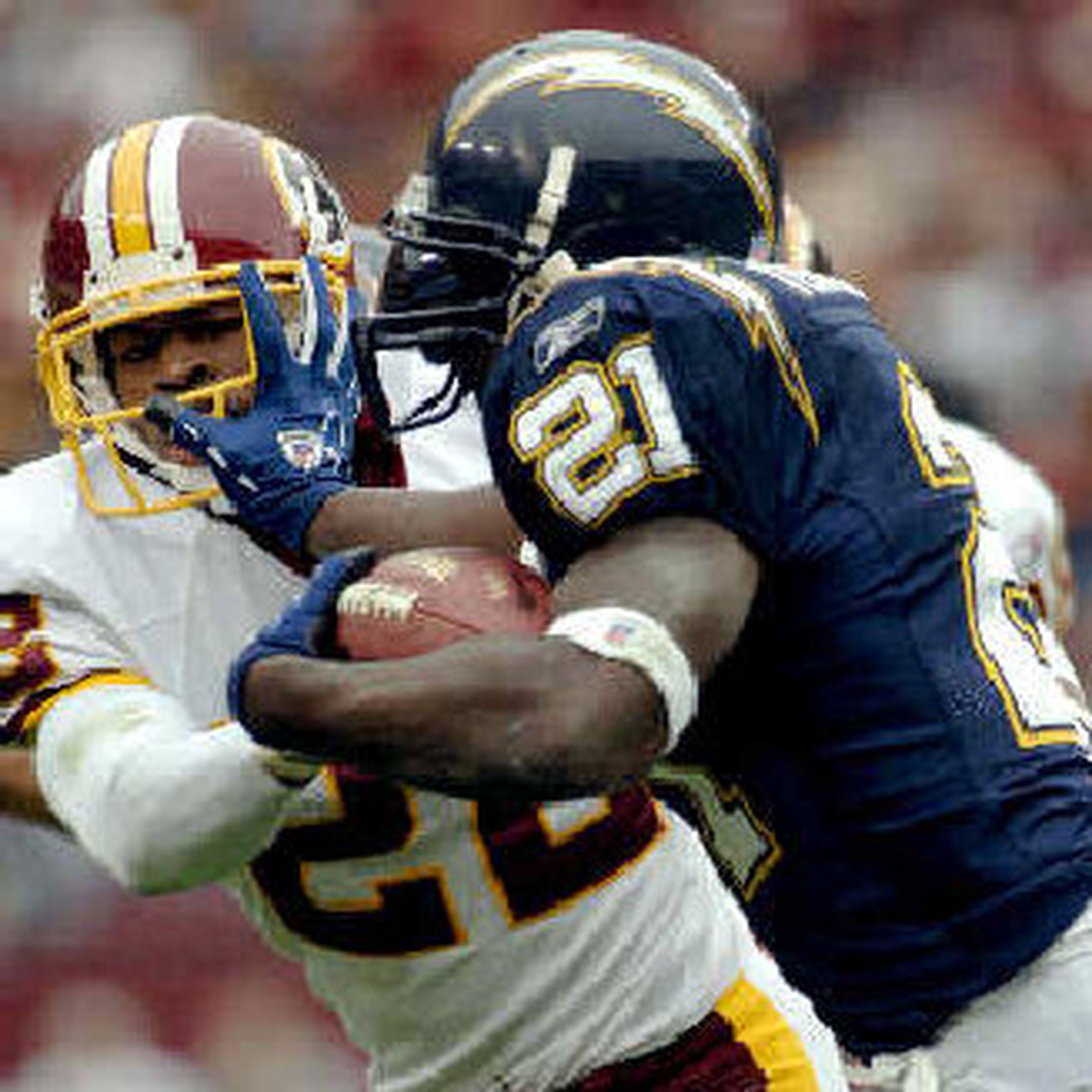 LaDainian Tomlinson 5 University High School Trojans White