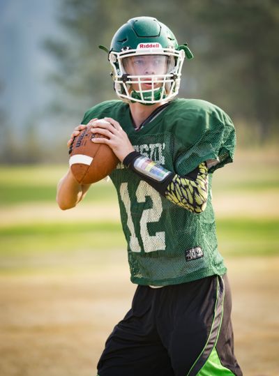 Lakeside quarterback Cameron Gay is a 6-4, 165-pound, two-time all league player. (Colin Mulvany)