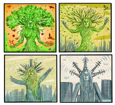 Peter Kuper cartoon   (Peter Kuper )