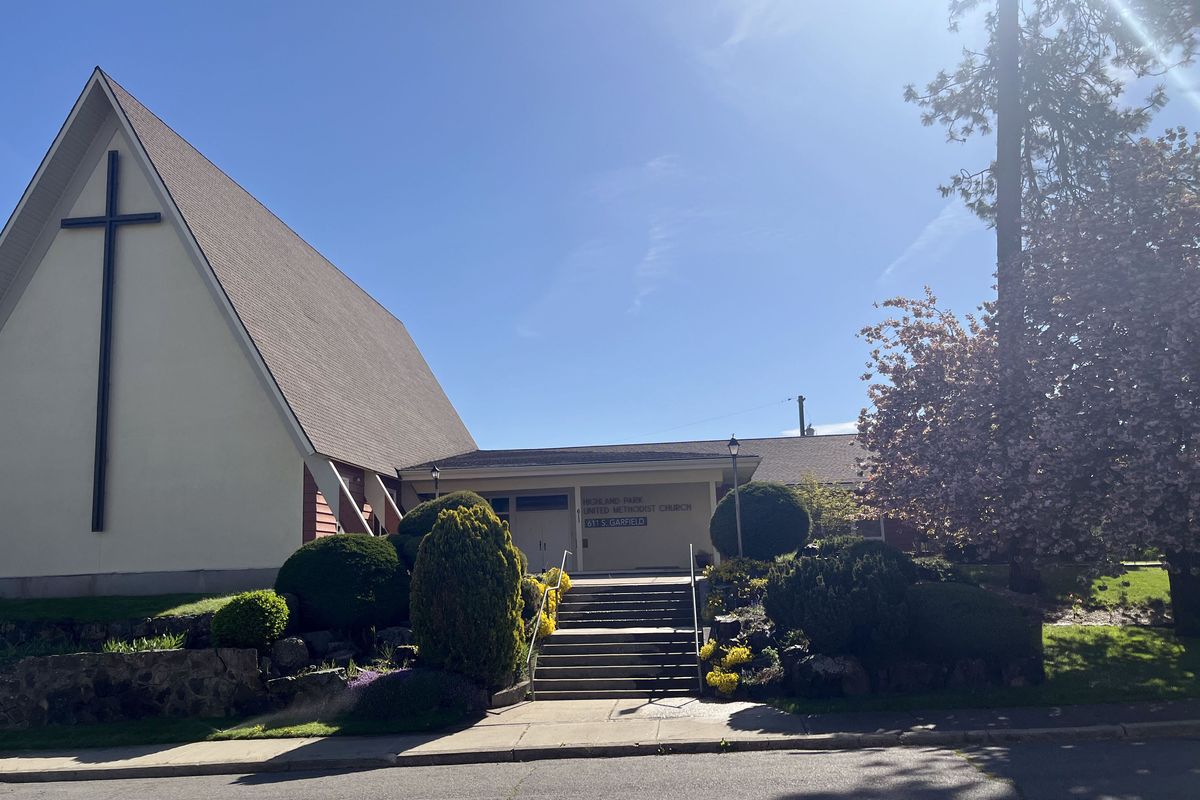 Present day: Highland Park United Methodist Church is preparing for Saturday’s annual sukiyaki dinner fundraiser, which will also have live entertainment and a bake sale. The integrated congregation serves third-, fourth- and fifth-generation Japanese families originating from farm workers who came to the area 125 years ago. The church that started with English classes for new immigrants now offers Japanese language classes for younger generations.  (Jesse Tinsley/THE SPOKESMAN-REVIEW)