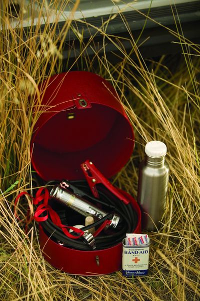 I use a vintage hatbox for some of my road kit gear. (Maryjane Butters / United Feature Syndicate)