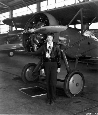 American aviator Amelia Earhart, who disappeared over the Pacific Ocean on July 2, 1937, in this handout image obtained by Reuters on November 15, 2025.  (US National Archives, via Reuter)