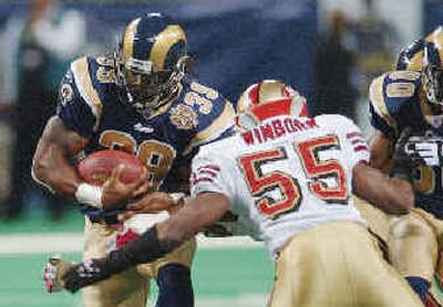 
Rams RB Steven Jackson shines in starting debut. 
 (Associated Press / The Spokesman-Review)