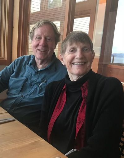 Janet Mann and her husband, Paul Mann, pose for a photo. Janet Mann, 78, was walking Tuesday, June 11, 2024, in downtown Spokane when she was killed by a driver who then fled.  (Courtesy of Genevieve Mann Morris)