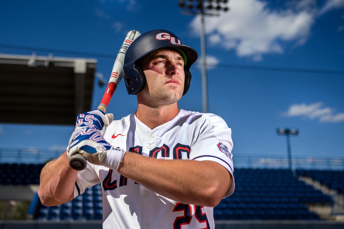 Gonzaga baseball player Nick Nyquist, a senior from Post Falls, was a backup his first three seasons but has become a team leader this year, pacing GU in homers and stolen bases. (Colin Mulvany / The Spokesman-Review)