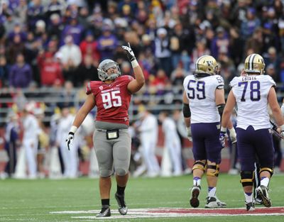 WSU’s Ioane Gauta and the Cougars hope Apple Cup win is portent of things to come. (Tyler Tjomsland)