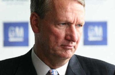 
Rick Wagoner, chairman and CEO of GM, faces a major challenge from major shareholder Kirk Kerkorian.  
 (Associated Press / The Spokesman-Review)