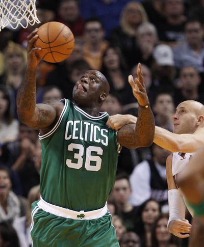 Shaquille O'Neal’s Celtics are 2-0 against the Heat this season. (Associated Press)