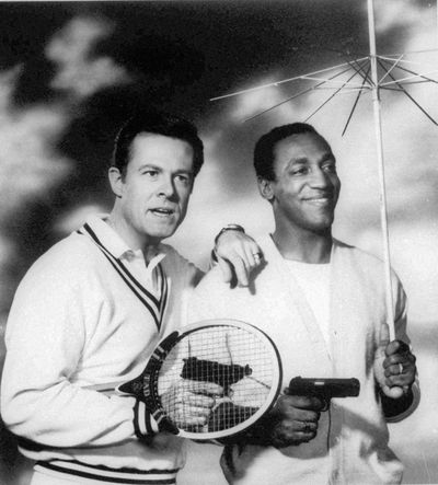 FILE - This undated file photo originally released by NBC shows Robert Culp, left, and Bill Cosby starring as a team of American agents in the 1960's television series, 